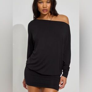 Garage Long Sleeve Banded Bottom Dress